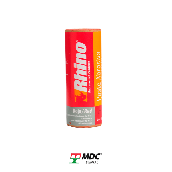 Pasta Pulimento Rhino Rojo 250gr. - MDC Dental